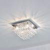 Kristall Deckenleuchte [38x38cm] Deckenlampe Lüster Zimmerlampe Chrom [lux. pro] Bild 4
