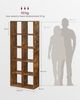 Vasagle Bücherregal, mit 10 Fächern, Standregal, Aufbewahrungsregal, Regal, für Wohnzimmer, Büro, Schlafzimmer, Arbeitszimmer, skandinavischer Stil, als Raumteiler, weiß Bild 5