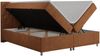 Boxspringbett Doppelbett Polsterbett Kunstlederbett mit Bettkasten - ROMA - 200x200cm - Orange Stoff - H3 Bild 4