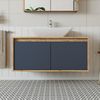 Roomart ATLANTIC-100 Badmöbel - nur Unterschrank - H 45 x B 45 x T 100 cm • Anthrazit-Eiche Bild 2