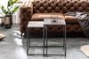 riess-ambiente Beistelltisch ELEMENTS 40cm silber / schwarz (Set, 2-St), Metall · Couchtisch · Handarbeit · platzsparend Bild 2