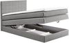 Stylefy Havinnes Boxspringbett Velours Anthrazit 120x200 cm Bild 4