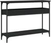 vidaXL Konsolentisch mit Ablage Schwarz 100x29x75cm Holzwerkstoff 837717 Bild 2