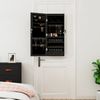 vidaXL Spiegel-Schmuckschrank mit LED-Beleuchtung Wandmontage Schwarz 353233 Bild 3