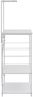 vidaXL Mikrowellenregal Weiß 60x39,6x123 cm Holzwerkstoff 288240 Bild 4
