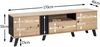 Merax 172cm TV-Schrank mit Holz- und Schwarzdesign,TV-Möbel, Lowboard mit Schubladen, Vielfältige Aufbewahrungsfunktionen Bild 5