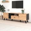 Merax 172cm TV-Schrank mit Holz- und Schwarzdesign,TV-Möbel, Lowboard mit Schubladen, Vielfältige Aufbewahrungsfunktionen Bild 4