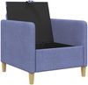 vidaXL Sofa mit Stauraum Jeans blau 72 x 78 x 87 cm Polyester 42036876 Bild 4