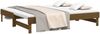 vidaXL Tagesbett Ausziehbar Honigbraun 2x(75x190) cm Massivholz Kiefer 823397 Bild 3