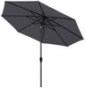 Sekey Alu-Sonnenschirm 330cm Sonnenschirm Gartensonnenschirm mit UV-Schutz，Windfester Sonnenschirm mit Kurbel für Balkon Garten & Terrasse Sonnenschutz UV 50+ Bild 2