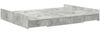 vidaXL Aufbewahrungsbettgestell Beton Grau 140 x 190 cm Holzwerkstoff 3335312 Bild 4