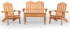 vidaXL 4-tlg. Garten-Lounge-Set Adirondack Massivholz Akazie 3152130 Bild 2