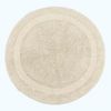 Homescapes Badematte Runde Battematte creme 80 cm aus 100% Baumwolle, Höhe 20 mm, Φ 80 cm Bild 4