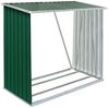vidaXL Brennholzlager Verzinkter Stahl 163 x 83 x 154 cm Grün 47089 Bild 2