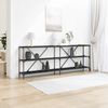 Konsolentisch, Beistelltisch, Konsole mit Regal Schwarz Eichen-Optik 200 x 30 x 75 cm Bild 2