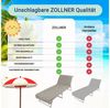 ZOLLNER Strandtuch, Mikrofaser (1-St), 75 x 215 cm, 100% Baumwolle, Liegenbezug für Sonnenliege Bild 4