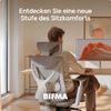 Desktronic Bürostuhl Verstellbarer Ergonomischer SitPro, Grau 3-Dimensional Armlehne, Integrierte 5-Wege-Lendenwirbelstütze Bild 3