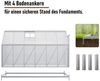 Estexo Aluminium Gewächshaus 11,2 m³ Frühbeet 370x190x195 cm inkl. Fundament Treibhaus Bild 2