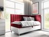 Boxspringbett Chapeni 'Junior 3' rot 90x200 cm Rechts Bild 2