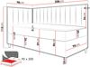 Boxspringbett Chapeni 'Junior 3' rot 90x200 cm Rechts Bild 5