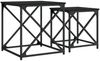 vidaXL Satztische 2 Stk. Schwarz Holzwerkstoff 838943 Bild 2