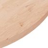 vidaXL Runde Tischplatte Ø90x2,5 cm Unbehandeltes Massivholz Eiche 342906 Bild 3