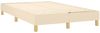 vidaXL Boxspringbett mit Matratze Creme 120x200 cm Stoff, Härtegrad: H2 [3144164] Bild 4