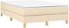 vidaXL Boxspringbett mit Matratze Creme 120x200 cm Stoff, Härtegrad: H2 [3144164] Bild 3