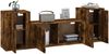 vidaXL 3-tlg. TV-Schrank-Set Räuchereiche Holzwerkstoff 3188515 Bild 3