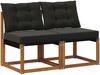 vidaXL 2 Stück Outdoor Mittelsofa 900607 Bild 2