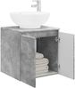 vidaXL Wandmontierte Waschtisch Betongrau 49,5 x 44,5 x 65 cm 890445 Bild 3