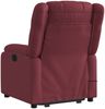 vidaXL Massagesessel mit Aufstehhilfe Weinrot Stoff 3205217 Bild 5