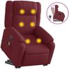 vidaXL Massagesessel mit Aufstehhilfe Weinrot Stoff 3205217 Bild 2