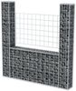 vidaXL Gabionenkorb U-Form Stahl 160×20×150 cm 142545 Bild 3