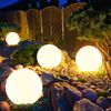 4er Set LED Solar Kugel Stecklampen Durchmesser 20 cm, SOLAR Bild 3