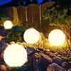 4er Set LED Solar Kugel Stecklampen Durchmesser 20 cm, SOLAR Bild 3