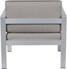 Garten Sessel SALERNO Metall Dunkelgrau Bild 5