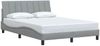 vidaXL Bettgestell ohne Matratze "Hanko" Hellgrau 140x200 cm Stoff 3310391 Bild 3