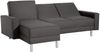 Just Fashion Funktionssofa Flachgewebe Anthrazit Metall Chromfarben Bild 4