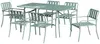 Vente-unique - BIRMOS Garden dining set Metall Grün - B 65 cm80 cm x H 81,5 cm74,5 cm x L 56 cm160 cm Bild 2