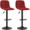 vidaXL Barhocker 2 Stk. Weinrot Samt [333997] Bild 2