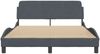 vidaXL Bettgestell "Dover" Dunkelgrau 140x200 cm Samt 373193 Bild 4
