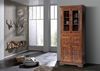 Vitrine Akazie 80x50x195 nougat lackiert OXFORD #454 Bild 3
