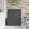 vidaXL Gartenlagerkissenbox Stahl 80 x 50,5 x 50 cm 180 Anthrazit 874569 Bild 4