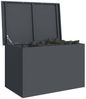 vidaXL Gartenlagerkissenbox Stahl 80 x 50,5 x 50 cm 180 Anthrazit 874569 Bild 3