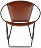 vidaXL Sessel Braun Echtleder [246367] Bild 2