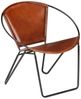 vidaXL Sessel Braun Echtleder [246367] Bild 3