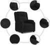 vidaXL Relaxsessel Schwarz Stoff 373538 Bild 5