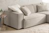 KAWOLA Sofa SAMU Ecksofa Feincord beige Recamiere rechts 72 x 168 x 276 cm Bild 4