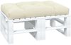 vidaXL Palettenkissen Creme 120x80x12 cm Stoff 360515 Bild 3